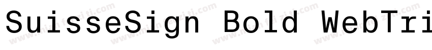 SuisseSign Bold WebTrial字体转换